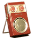 A Zenith Royal 500 transistor upright manufactured in 1955.  A good example of an early transistor radio.